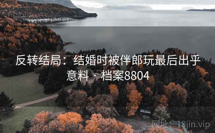 反转结局：结婚时被伴郎玩最后出乎意料 · 档案8804