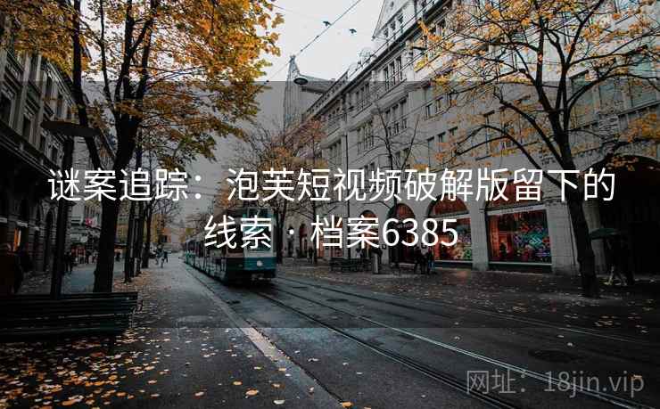 谜案追踪：泡芙短视频破解版留下的线索 · 档案6385